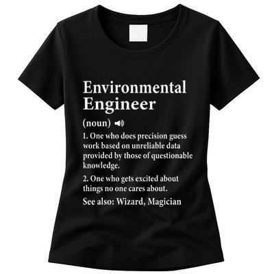 Environmental Engineer Definition Funny Engineer Graduation Womens T-Shirt