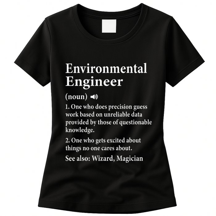 Environmental Engineer Definition Funny Engineer Graduation Womens T-Shirt