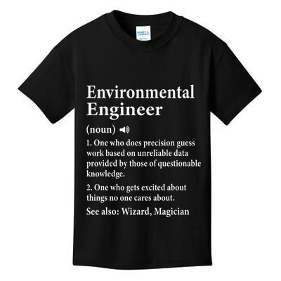 Environmental Engineer Definition Funny Engineer Graduation Kids T-Shirt
