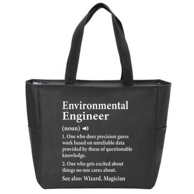 Environmental Engineer Definition Funny Engineer Graduation Zip Tote Bag