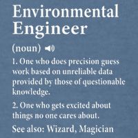 Environmental Engineer Definition Funny Engineer Graduation Garment-Dyed Sweatshirt