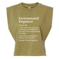 Environmental Engineer Definition Funny Engineer Graduation Garment-Dyed Women's Muscle Tee