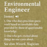 Environmental Engineer Definition Funny Engineer Graduation Garment-Dyed Women's Muscle Tee
