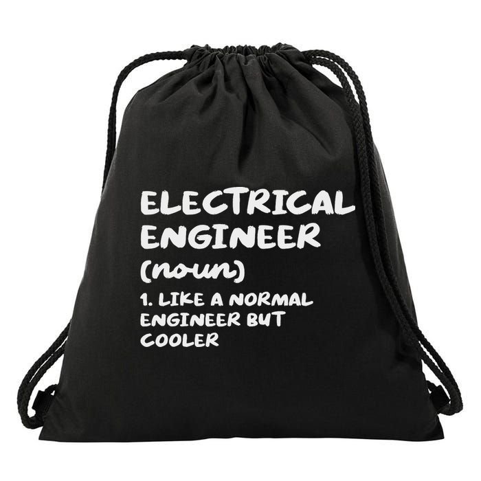 Electrical Engineer Definition Funny Engineering Drawstring Bag