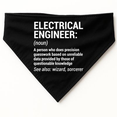 Electrical Engineer Definition Tshirt Funny Engineering Tee USA-Made Doggie Bandana