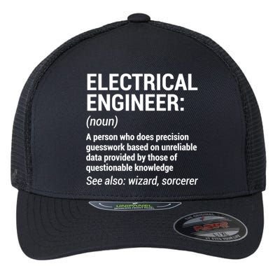 Electrical Engineer Definition Tshirt Funny Engineering Tee Flexfit Unipanel Trucker Cap