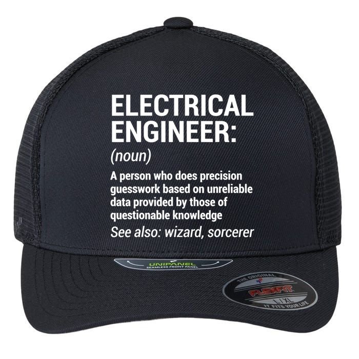 Electrical Engineer Definition Tshirt Funny Engineering Tee Flexfit Unipanel Trucker Cap