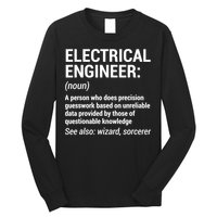 Electrical Engineer Definition Tshirt Funny Engineering Tee Long Sleeve Shirt