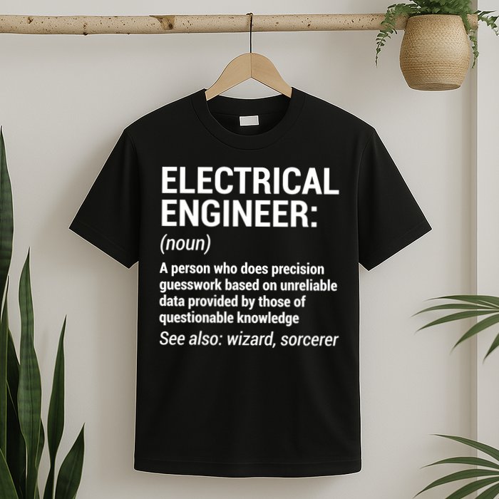 Electrical Engineer Definition Tshirt Funny Engineering Tee T-Shirt