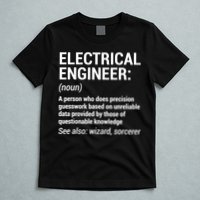Electrical Engineer Definition Tshirt Funny Engineering Tee T-Shirt