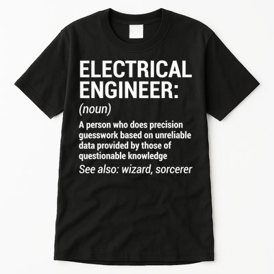 Electrical Engineer Definition Tshirt Funny Engineering Tee Tall T-Shirt