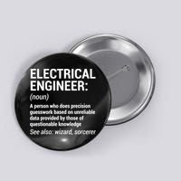Electrical Engineer Definition Tshirt Funny Engineering Tee Button