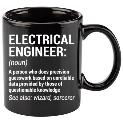 Electrical Engineer Definition Tshirt Funny Engineering Tee 11oz C Handle Ceramic Mug
