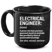 Electrical Engineer Definition Tshirt Funny Engineering Tee 15oz Campfire Ceramic Mug