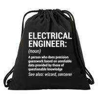 Electrical Engineer Definition Tshirt Funny Engineering Tee Drawstring Bag