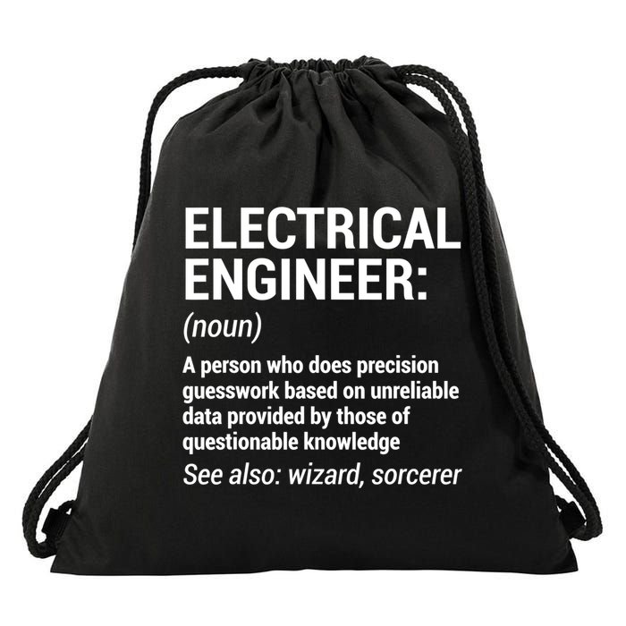 Electrical Engineer Definition Tshirt Funny Engineering Tee Drawstring Bag