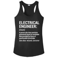 Electrical Engineer Definition Tshirt Funny Engineering Tee Ladies PosiCharge Competitor Racerback Tank