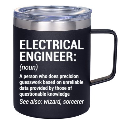 Electrical Engineer Definition Tshirt Funny Engineering Tee 12oz Stainless Steel Coffee Mug