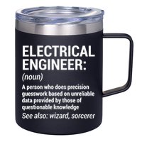 Electrical Engineer Definition Tshirt Funny Engineering Tee 12oz Stainless Steel Coffee Mug