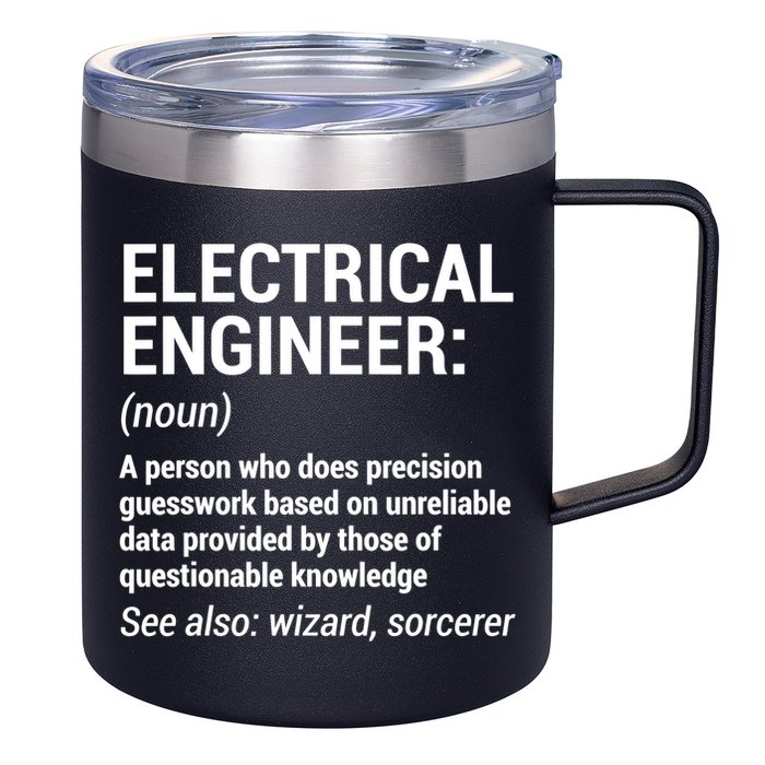 Electrical Engineer Definition Tshirt Funny Engineering Tee 12oz Stainless Steel Coffee Mug