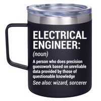 Electrical Engineer Definition Tshirt Funny Engineering Tee 12oz Stainless Steel Coffee Mug