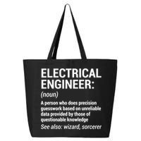 Electrical Engineer Definition Tshirt Funny Engineering Tee 25L Jumbo Tote
