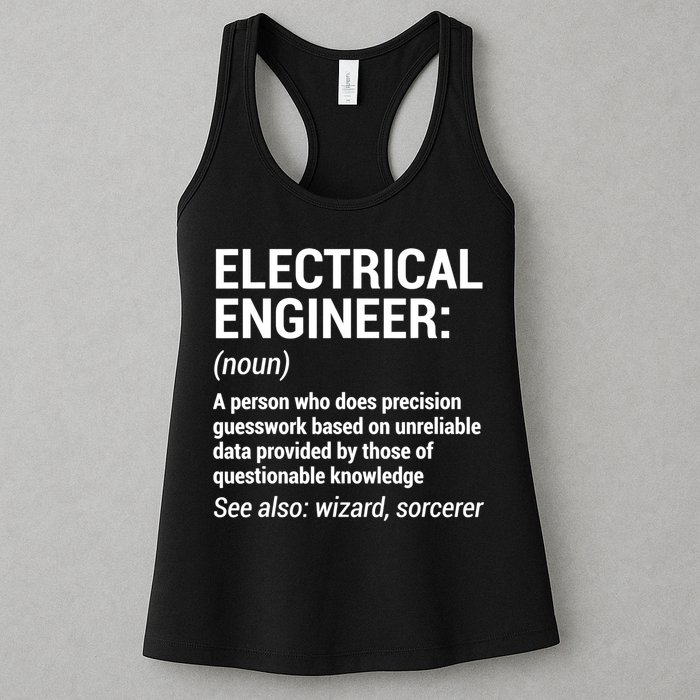 Electrical Engineer Definition Tshirt Funny Engineering Tee Womens Tank Top