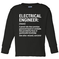 Electrical Engineer Definition Tshirt Funny Engineering Tee Toddler Long Sleeve Shirt