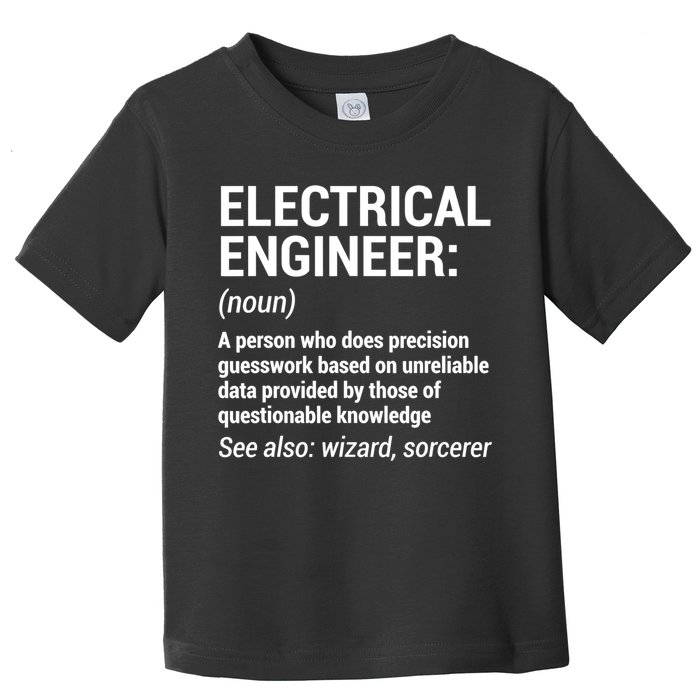 Electrical Engineer Definition Tshirt Funny Engineering Tee Toddler T-Shirt