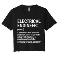 Electrical Engineer Definition Tshirt Funny Engineering Tee Crop Top