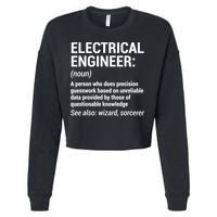 Electrical Engineer Definition Tshirt Funny Engineering Tee Cropped Pullover Crew