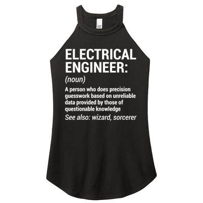 Electrical Engineer Definition Tshirt Funny Engineering Tee Women's Perfect Tri Rocker Tank