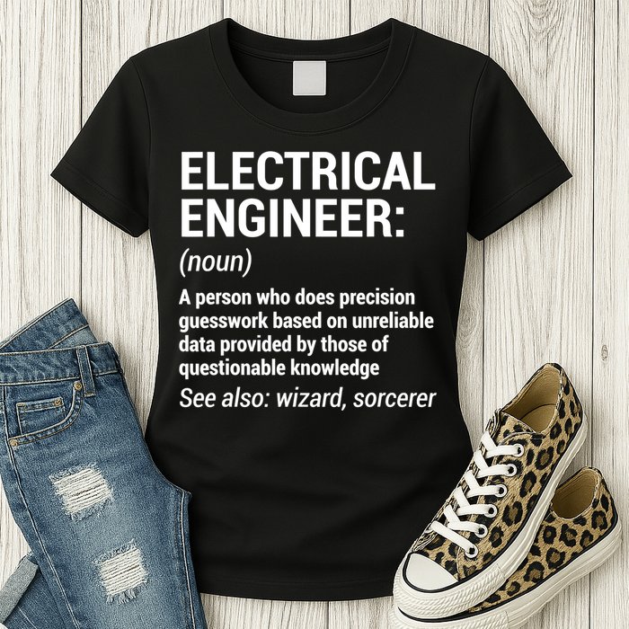 Electrical Engineer Definition Tshirt Funny Engineering Tee Womens T-Shirt