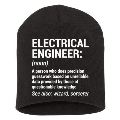Electrical Engineer Definition Tshirt Funny Engineering Tee Short Acrylic Beanie