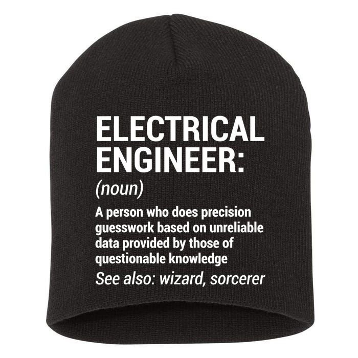 Electrical Engineer Definition Tshirt Funny Engineering Tee Short Acrylic Beanie