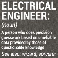 Electrical Engineer Definition Tshirt Funny Engineering Tee Cotton Canvas Backpack