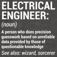 Electrical Engineer Definition Tshirt Funny Engineering Tee Vector Backpack