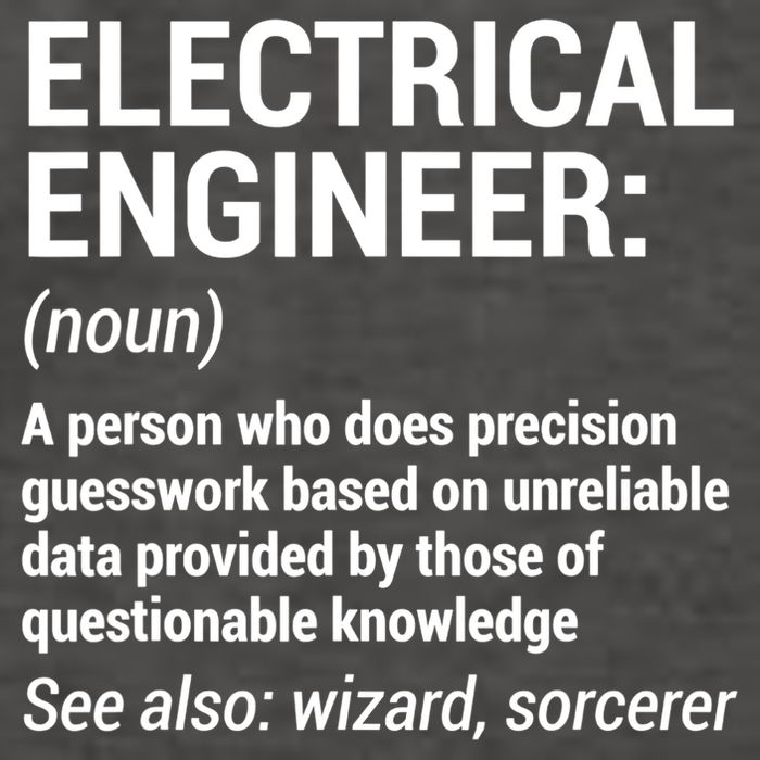Electrical Engineer Definition Tshirt Funny Engineering Tee Vector Backpack