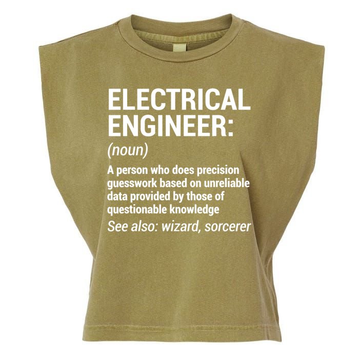 Electrical Engineer Definition Tshirt Funny Engineering Tee Garment-Dyed Women's Muscle Tee