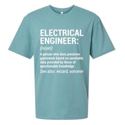 Electrical Engineer Definition Tshirt Funny Engineering Tee Sueded Cloud Jersey T-Shirt