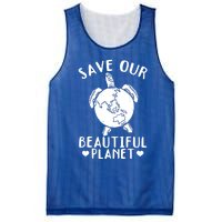 Environt Earth Day Turtles Save Our Beautiful Planet Cool Gift Mesh Reversible Basketball Jersey Tank