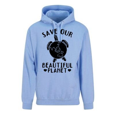 Environt Earth Day Turtles Save Our Beautiful Planet Cool Gift Unisex Surf Hoodie