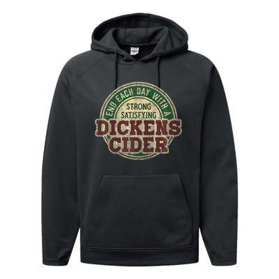 End Each Day With A Strong Satisfying Dickens Cider Performance Fleece Hoodie