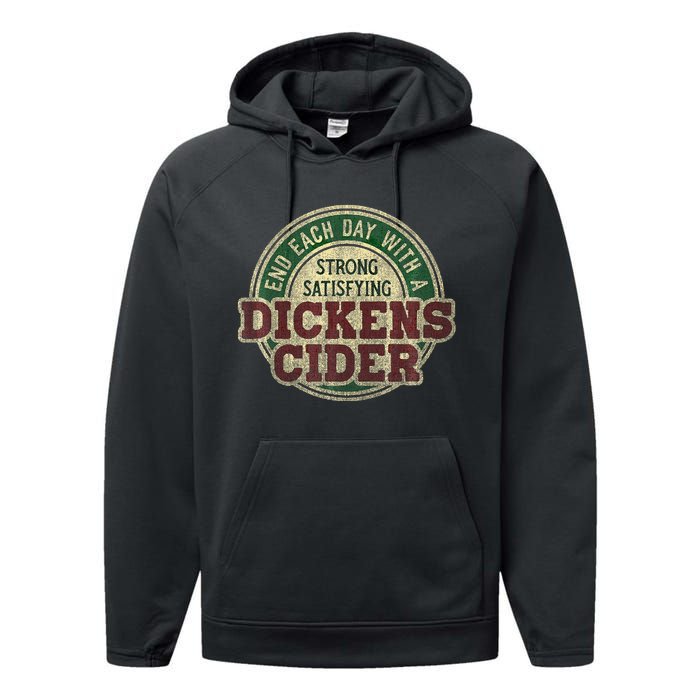 End Each Day With A Strong Satisfying Dickens Cider Performance Fleece Hoodie