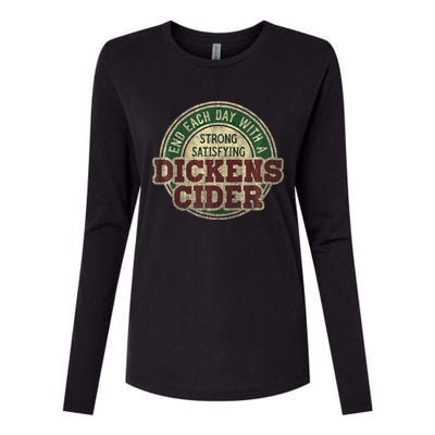 End Each Day With A Strong Satisfying Dickens Cider Womens Cotton Relaxed Long Sleeve T-Shirt