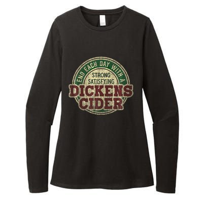 End Each Day With A Strong Satisfying Dickens Cider Womens CVC Long Sleeve Shirt