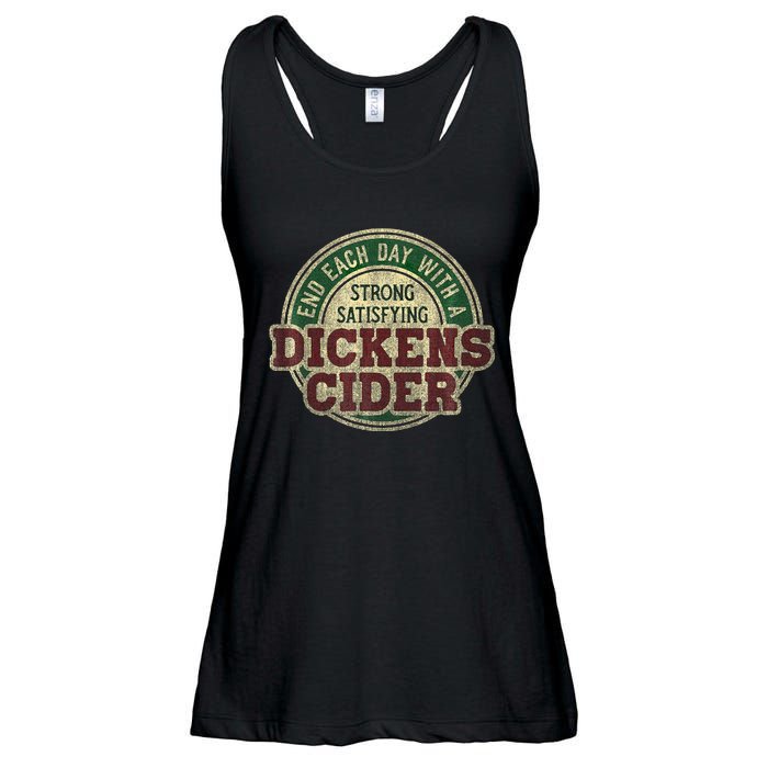 End Each Day With A Strong Satisfying Dickens Cider Ladies Essential Flowy Tank