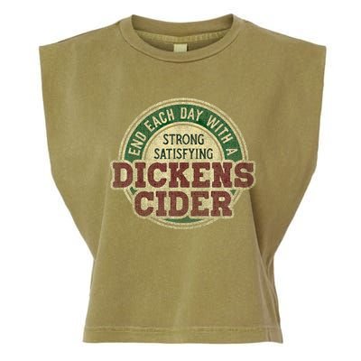 End Each Day With A Strong Satisfying Dickens Cider Garment-Dyed Women's Muscle Tee