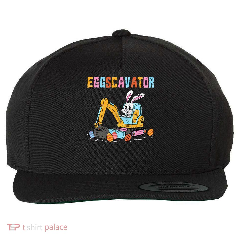 Eggscavator Easter Egg Hunt Construction Trucks  Wool Snapback Cap