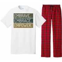 Embrave Embrace Empower Quote Pajama Set